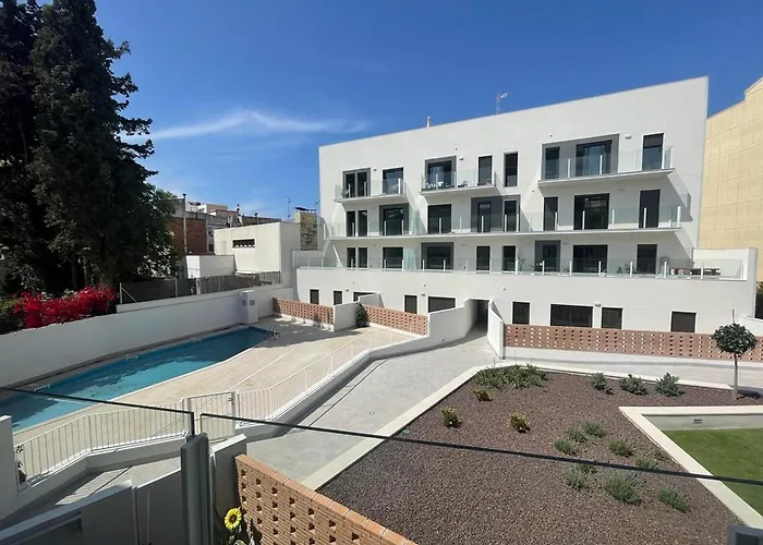 New Beside Sitges With Pool Beside Beach
